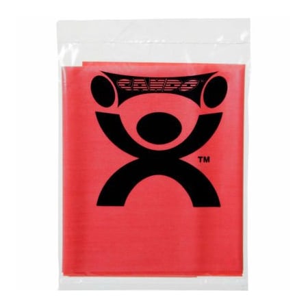 Fabrication Enterprises CanDo Low Powder Pre-Cut Exercise Band, Red, 48L Strip, 1/Pack 1206306